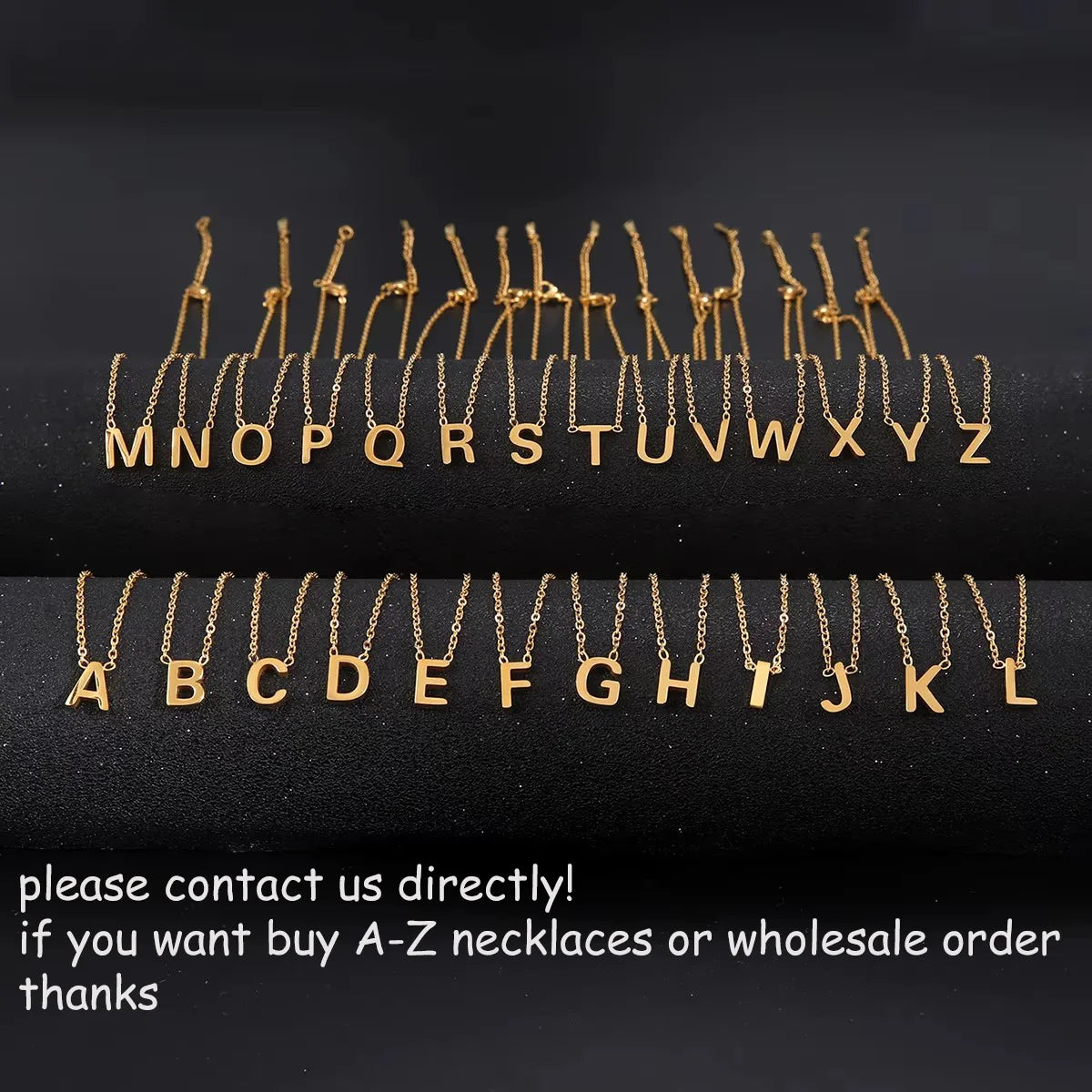 Cazador Minimalist Initial AZ Letter Necklace for Women Alphabet Stainless Steel Choker Chains Jewelry Birthday Gift Wholesale